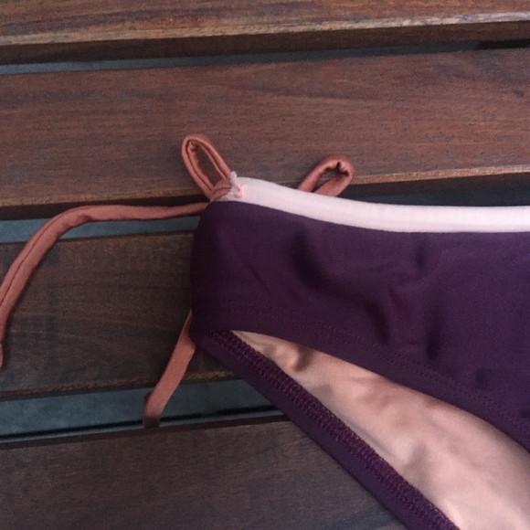 Seea Nosara Burgundy Bikini Bottom XS - Picture 7 of 8